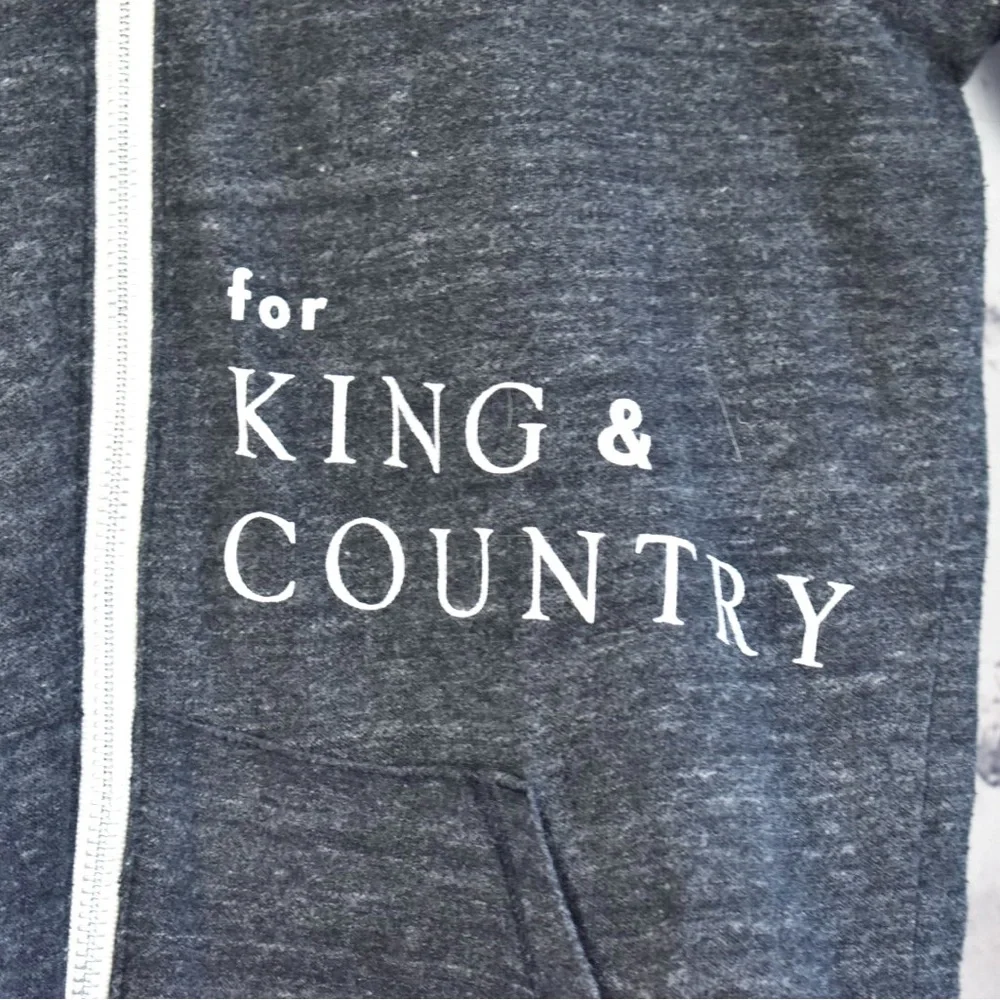 For King and Country Christian rock band lightweight zip up hoodie jacket - Picture 4 of 7
